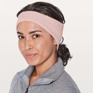 Lululemon Wool Be Cozy Pink Ear Warmer